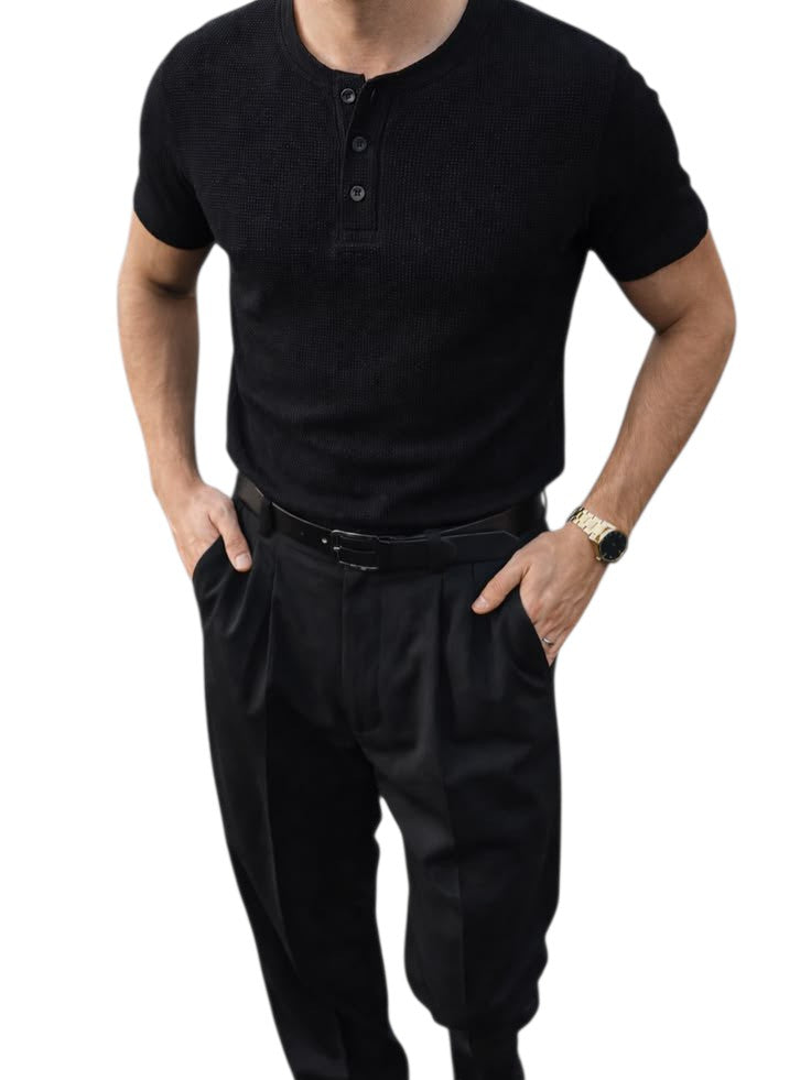 T-shirt Henley Slim Fit - Beesko Style | New Collection 2026