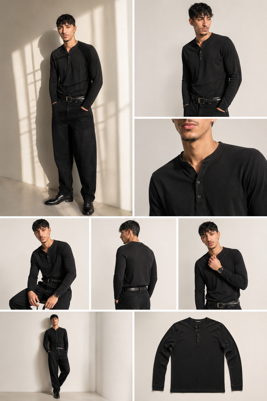 T-shirt Henley Slim Fit - Beesko Style | New Collection 2026