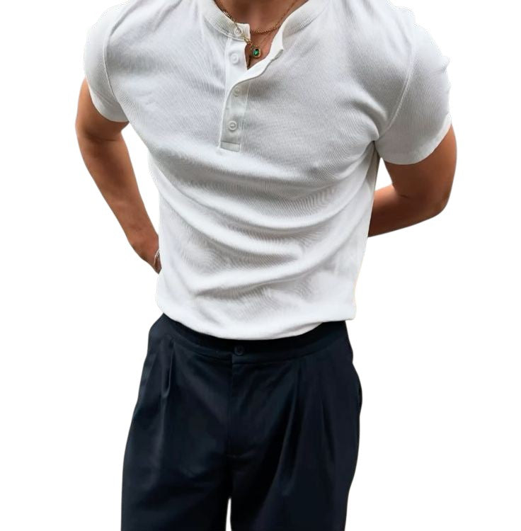 T-shirt Henley Slim Fit - Beesko Style | New Collection 2026